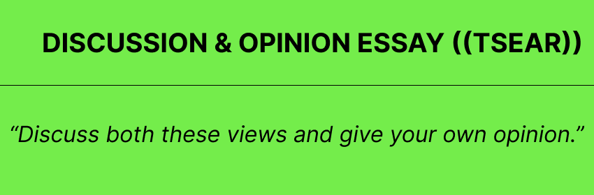 difference between opinion essay and discussion essay